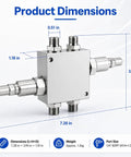 Mini Excavator Cushion Valve Kit For Hydraulic Swivel Motor With One Quarter Inch Hoses And M14 By One Point Five Thread