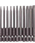 Premium Steel Torx Driver Bit Set With Strong Magnetic Tips And Stable Concentric Design Perfect For T6 To T40 Torx Screws In Auto Shop Electronics Repair And General Hardware Jobs Across The Nation.