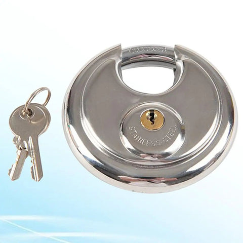 Heavy Duty Waterproof Stainless Steel Padlock For Backpacks Drawers And Luggage Rust Proof Keyed Security Lock with two keys.