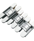 Premium Quality Straight Up Heavy Duty Concealed Hinges Built Like A Tank For Wood Doors Tough As Nails Smooth Swinging Adjustable 180 Degree Hidden Hardware Black 2 Pack.