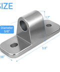 Size dimensions of Heavy-Duty 304 Stainless Steel Gate Hinges Kit With Screws and Plugs For Farm Fence Barn Doors Livestock Gates.