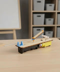 Reciprocating Linkage Linear Motion Demonstration Kit for Classroom Use, Desktop Mechanical Rod Assembly With Extendable Arm System, Hands On Physics Project for Students and Teachers on wooden base