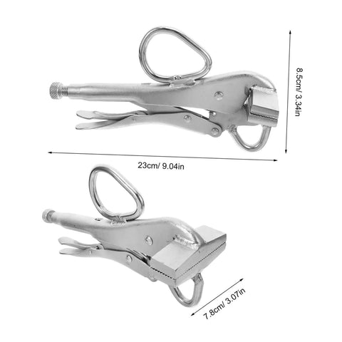 Adjustable Steel Vice Grip Plier For Automotive Sheet Metal Repair Pro Grade Heavy Duty Welding Clamp with dimensions