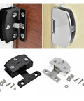 Rotating Concealed Hinges For Glass Doors And Cabinets, Zinc Alloy Door Hinge in black and silver, with screws