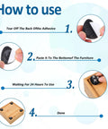 Instructions for using 8 Piece Appliance Casters Self Adhesive Caster Wheels Furniture Sliders Universal Rollers with 3 Ball and 1 Ball Designs