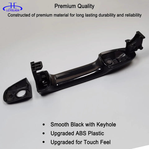 Toyota Camry Exterior Front Left Driver Side Door Handle Black Replacement Part Fits 2012 2013 2014 2015 2016 2017 Durable Easy Install No Drill Weather Resistant Long Lasting