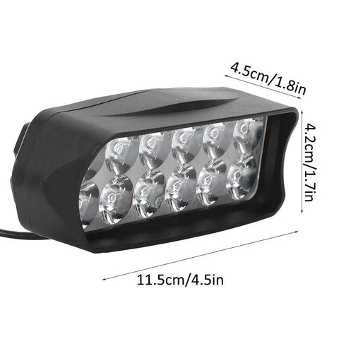 Universal Motorcycle LED Light With Heat Dissipation Bracket Built To Last High Brightness 12V 80V Wide Voltage Conversion Lamp For Motorcycle Electric Bike And Tricycle