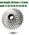 8 Speed Freewheel 11 To 32 Teeth For Hub Motor E Bikes Ride Ready Sprocket Nickel Plated Chromoly Steel 38.5MM Height
