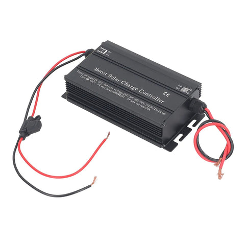 Big Time Mppt Solar Charge Controller Kicking Out Knockout Output At 600W For Panels And EV Charging, black aluminum casing.
