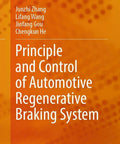 Principle and Control of Automotive Regenerative Braking System book cover, orange, Springer/China Machine Press logos.