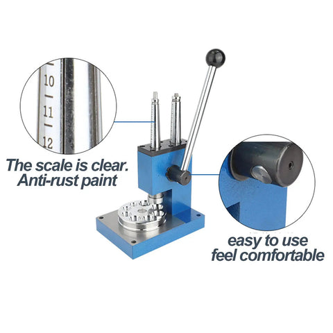 Professional Grade Ring Stretcher And 4 Point Spline Mandrel Tool, Zero Sweat Jewelry Sizing Kit, clear scale and anti-rust paint