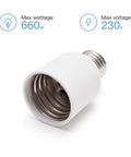 E26 To E39 Socket Adapter 3 Pack Mogul Base Converter For Light Fixtures showing max wattage 660W and voltage 230V