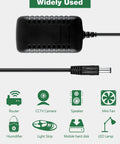 AC DC Adapter Compatible With Yamaha MM6 And MM8 Keyboard Workstation Power Supply Charger with various device icons