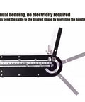 Ergonomic Precision Wire Bender Tool For Tight Cable Forming And Quick Custom Bends showing manual bending mechanism and handle.