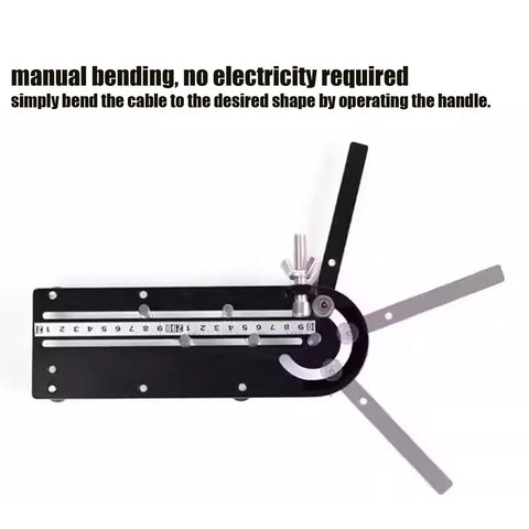 Ergonomic Precision Wire Bender Tool For Tight Cable Forming And Quick Custom Bends showing manual bending mechanism and handle.