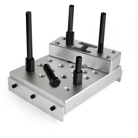 Universal 30 Ton Bearing and Bushing Press Fixture Kit with Aluminum Plate for hydraulic shop press