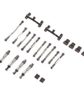 Aluminum Alloy RC Car Pull Rod Kit With Beefed Up Shocks Absorber For C24 C14 C14K C24K RC Cars showing components layout