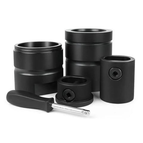 Pin And Bushing Adapter Tool Service Kit For Removing Pins And Bushings, Built Tough Heavy Duty Steel With Black Oxide Coating