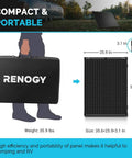 200W Portable Solar Panel Kit With Waterproof 20A Charge Controller And Foldable All-In-One Grab-And-Go Suitcase Design