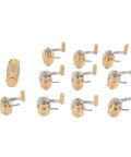 Brass Watch Winder Tool Set For 7750 2892 2836 Movements DIY Horology Gear with 11 brass winders and hand cranks for watch repair.