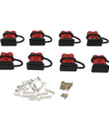 Fauitay 50A Quick Battery Connector Plug Kit with Rubber Sleeve For High Conductivity Wiring In RV Tractor Solar Systems Up To 36V Heavy Duty Power Link, 8 plugs
