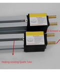 Nailed It Portable Acrylic Bender Machine With On Point Heat Control showing heating-resisting quartz tube and water outlet fittings.