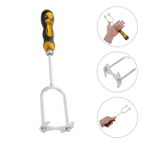 7 In 1 Faucet Wrench Multi Tool Set With Interchangeable Heads, Carbon Steel Plumbing Repair Tool handle and head details