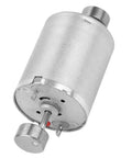 Dual Shaft 12V DC Vibration Motor With High Torque for DIY vibe devices and prototyping, close-up showing dual shafts and copper windings.