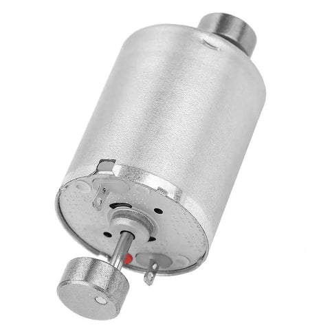 Dual Shaft 12V DC Vibration Motor With High Torque for DIY vibe devices and prototyping, close-up showing dual shafts and copper windings.