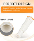 Close-up of smooth interior of 40 Pack Pro Shop Grade 1-1/4 Inch PVC Expansion Coupling Slip X Spigot Schedule 40 Pipe Repair Fitting.