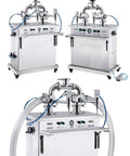 Heavy Duty Double Nozzle Pneumatic Piston Filler For Liquids And Thick Pastes No Sweat Workhorse Rig For Shampoo Lotion Honey And Daily Shop Runs 50 To 500 Ml - dual head design with a 40-liter hopper.