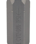 Side view of inline hydraulic check valve, 1/2 in NPTF, gray metal body, high‑pressure.