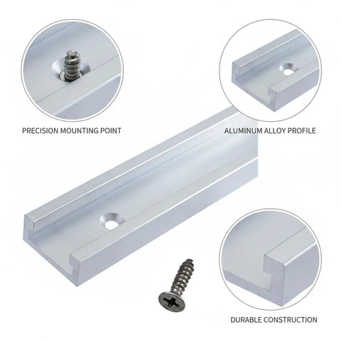 T Track Slider Stop Block For Woodworking Jigs And Table Saw And Miter Saw Accessories with aluminum alloy profile and screw.