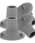 Close-up of 12 Piece Nonslip TPR Shower Chair Foot Pads Replacement Feet Waterproof For Adult Bath Chairs And Stools Easy Slip On Leg Covers