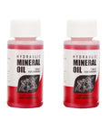 High Performance Bike Brake Mineral Oil Fluid 120ml 4oz For Shimano And Tektro Hydraulic Disc Brakes, two 60ml bottles