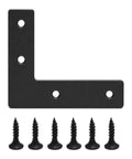 Heavy Duty L Corner Braces 10 Pack With Screws, 1.50 x 2.56 x 0.12 Inch Right Angle Brackets with six screws visible