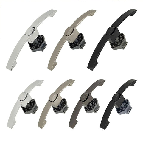 Assorted colors of Rugged Cabinet Push Handles And Drawer Latches Kit For Furniture Wardrobe Pulls Closet Door Locks Hardware No Fuss