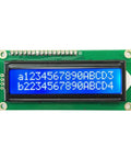 MT8870 DTMF Decoder LCD Display Module with blue backlit screen showing digital characters, ideal for DIY electronics.