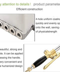No Sweat Heavy Duty Pneumatic Mortar Sprayer And Plaster Gun For Walls And Ceilings Cement Spray Applicator showing 4-hole coating mechanism.