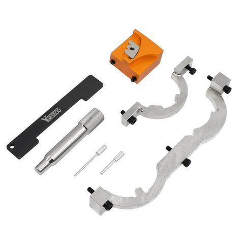 Turbo Engine Timing Tool Kit With Case And Gloves For Vauxhall Opel Chevy Cruze Aveo Astra Cascada Orlando Ampera 1.0L 1.2L 1.4L Camshaft Locking Set With Crankshaft Pin Sprocket Tool And Chain Tensioner Pins including camshaft plate and tools