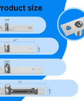 Heavy Duty Pivot Hinge For Wood Door With 360 Degree Rotation, Stainless Steel Hidden Door Hinge For Secret Doors And Bookshelves