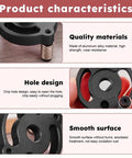 Close-up of Dead Straight Self Centering Doweling Jig Badass Accuracy Handheld Drill Guide showing aluminum alloy material and hole design.