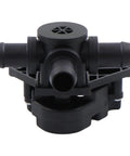 Heater Coolant Control Valve For Tesla Model S 2012 2021 Ev Bev Direct Bolt On Replacement front view with hose connectors
