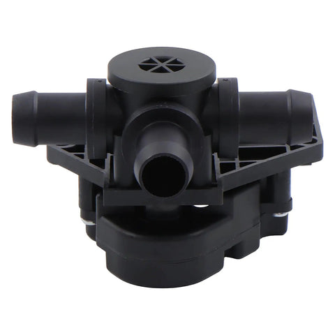 Heater Coolant Control Valve For Tesla Model S 2012 2021 Ev Bev Direct Bolt On Replacement front view with hose connectors