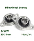 Sick 10 Pack KFL007 35mm Zinc Alloy Pillow Block Bearings For Machine Grind Or Shop Projects Delivering Smooth Rotation And Insane Durability