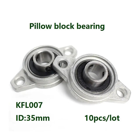 Sick 10 Pack KFL007 35mm Zinc Alloy Pillow Block Bearings For Machine Grind Or Shop Projects Delivering Smooth Rotation And Insane Durability