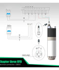 Top Shelf 3.5KW Bt30 Water Cooled Spindle Motor With Automatic Tool Change Built For CNC Routers Cranks Out Smooth 18000RPM Power connection diagram.