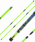Golf Alignment Sticks 2 Pack, 48 Inch Collapsible Rods With Clear Storage Tube, visible in bright green with black tips