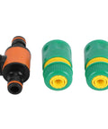 3 Pcs Heavy Duty Garden Hose Quick Connectors And Ball Valve Repair Kit With Brass Nipples, ABS hose fittings set