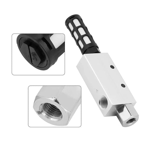 Pneumatic Vacuum Generator With Silencer And Large Ventilation Air Exhaust Ejector, Aluminum Alloy, Detail View